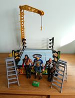 WWE Money in the Bank Wrestling Ring Playset w/ Crane, 2 Ladders, Briefcase