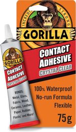 Gorilla Glue Contact Adhesive | Waterproof No Run Clear Strong Permanent Bond
