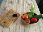 Pretend Play Soft Toy Fruit And Vegetables Food With Chopping Board