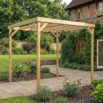 Gazebo Pergola Garden Heavy Duty Wooden Outdoor Patio Deck Shade Box