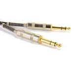 6.35mm Jack to Jack Guitar Cable 2M 1/4" TRS Audio Instrument  Lead Pro Quality