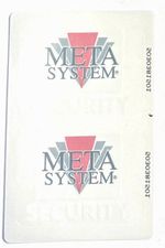 Meta Car Alarm Window Stickers x4  (Ref:B15)