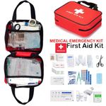 391 Piece First Aid Kit Bag Emergency Medical Bag for Home, Office, Car, Travel