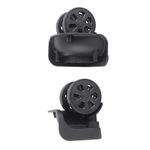 1 Pair Black Luggage Suitcase Caster Universal Wheel Nylon For Repair NEW