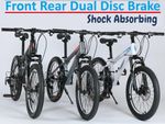 Kids Mountain Bike 20” Boys Girls Bicycle Front Suspension Disc Brake Youth MTB