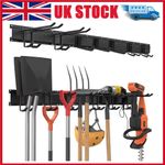 Heavy Duty 48-inch Garden Tool Rack Wall-Mounted Garage Organiser