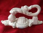 GENUINE VINTAGE HEAVYWEIGHT CAST IRON (Dragon/ Serpent Head) DOOR KNOCKER