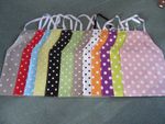 POLKA DOT PVC APRONS IN 4 SIZES ALL HANDMADE TO ORDER