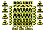 Dog Unit Battenberg Package  K9 Unit Dog Handler SIA STICKERS OR MAGNETS