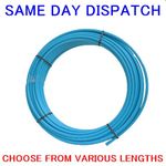 MDPE Blue Water Pipe 20mm, 25mm & 32mm Choice Of Sizes & Length Supplied Coiled