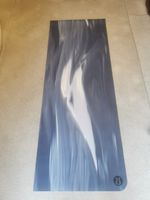 Lululemon the Mat Yoga Mat 3mm Blue/White Marble, Preowned Good Condition
