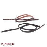 Leather Spur Straps by Windsor Equestrian    Black or Havana   Sold in Pairs