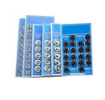 Snap Fasteners Metal 12 20 50 pack Sew On Poppers Press Stud 8mm to 20mm Sewing