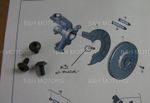 VW SEAT AUDI SKODA BRAKE BACKING DISC FIXING SCREWS  WHT005227 / N91073301