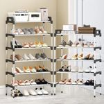 3 4 5 6 TIER SHOE RACK STAND STORAGE ORGANISER LIGHTWEIGHT COMPACT SPACE SAVE