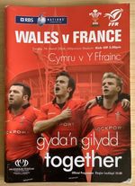 2004 WALES v FRANCE programme - France GRAND SLAM CHAMPIONS