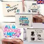 First Aid  Canvas Storage Bag Case Colours Zip Fastening Travel Medical Bag UK