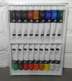 Artists Oil Paints Painting Set Painter Colours 18 Large 21ml Tubes Pictures Kit