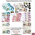 Children's Kids Replica Copy Play Pretend Toy Money Cash New £5 , £10 & £20 Note