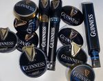 GUINNESS BRANDING Badges, Handles, Pub, Bar, Ale, Mancave, Beer Pump, Font Lager