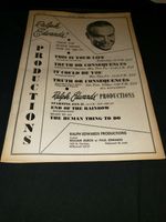 Ralph Edwards Productions Rare Original 1958 Promo Poster Ad Framed!
