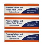 3 x Pinewood Hydrocortison Cream Bite & Sting Itch Relief 1% w/w