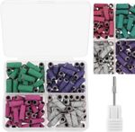120Pcs Small Sanding Bands for Nail Drill, Mini Sanding Bands with 3.1mm Mandrel