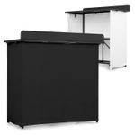 Vonyx DBF105 Mobile DJ Booth Stand with Desk and Covers - Quick Folding