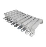 10 X Fence Post Security Brackets, Galvanised Steel Panel Brackets Fits 4” Post