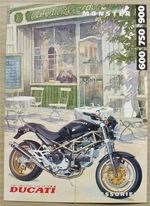 DUCATI Monster 600 750 900 Motorcycle Accessories Sales Brochure 1996