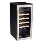 Baridi 18 Bottle Wine Fridge Cooler Touch Control LED Light Stainless Steel DH29