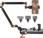 K&F CONCEPT 22" Magic Arm w Clamp Long Articulating Friction Boom Arm for Phone