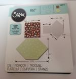Sizzix BIGZ 660917 Honeycombs & Squares 1in & 1  1/2in Sides Die VGC. Free P&P 