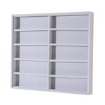 10-Slot Glasses Box Multi-Compartment Eyeglass Display Case Dust Protection