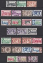 Montserrat 1951 & 1953 part sets as scans - fresh mounted mint £85
