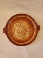 Vintage Ceramiche Partenopee Italy Terracotta Pizza Plate Dish 9.5"