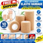 10/1 Roll Medical Self-Adhesive Bandage Tape – Elastic Breathable Sports Wrap fo