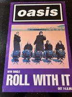 Oasis Roll With It Original Poster 1995