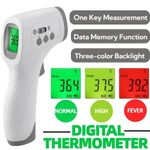 Digital Infrared Forehead Thermometer Non-Contact Temperature Gun Adult Kids