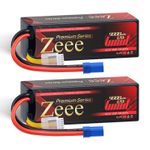 Zeee High Voltage 4S LiPo Battery 15.2V EC5 9000mAh 120C for RC Car Truck Tank