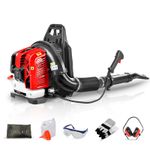 Petrol Backpack Leaf Blower Efficient Powerful 2 Stroke Air Cooled Engine