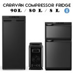 8L/80L/90L 12v Campervan Compressor Fridge & Freezer, Cools to -20c, Low Power