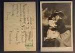 Edwardian Actress Ellaline Terriss Postcard 1906 Real Photograph & Daughter