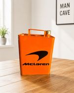 Vintage Style Decorative Petrol Fuel Can Oil McLaren Logo Iron storage (Square)