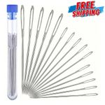 15pcs Large Eye Sewing Needles Household Hand Sewing Needles Embroidery Needles