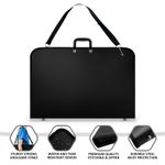 A3 VINYL BLACK WATER PROOF DESIGN PORTFOLIO CASE ART WORK PAINTING FOLDER BAG