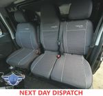 TAILORED SEAT COVERS For RENAULT TRAFIC PANEL VAN 2015 - 2026 FABRIC