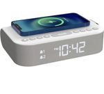 i-box Alarm Clocks Bedside, Alarm Clock with Wireless Charging, Bluetooth Speake
