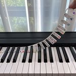 Beginner Piano Note Guide, 88 Key Silicone Label, Detachable, Reusable