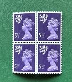 GB Stamps Scottish Regionals 4x 5.5p 2b Block MNH SG S21 S2218
